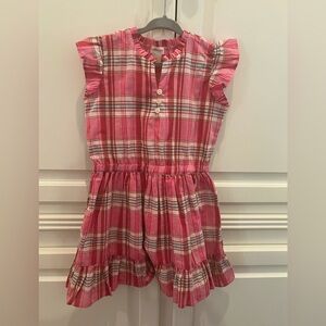 Crewcuts by J Crew Factory pink plaid girls dress